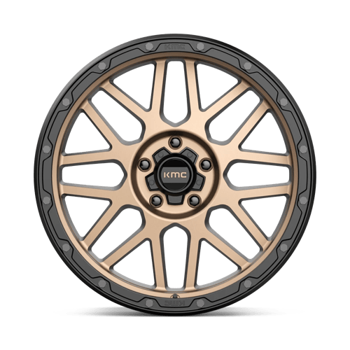 KMC KM535 GRENADE OFF-ROAD Matte Bronze W/ M-black Lip 20x9 +18 5x150mm 110.1mm - Wheelwiz