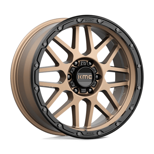 KMC KM535 GRENADE OFF-ROAD Matte Bronze W/ M-black Lip 20x9 +18 6x135mm 87.1mm - Wheelwiz
