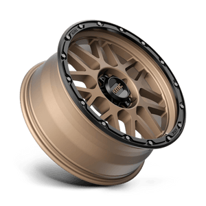 KMC KM535 GRENADE OFF-ROAD Matte Bronze W/ M-black Lip 20x9 +18 6x139.7mm 106.1mm - Wheelwiz