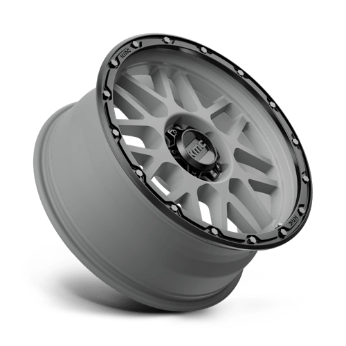 KMC KM535 GRENADE OFF-ROAD Matte Gray Matte Black Lip 20x9 +18 6x114.3mm 66.1mm - WheelWiz