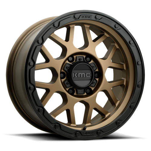 KMC KM535 GRENADE OFF-ROAD Matte Bronze W/ M-black Lip 20x9 +18 6x139.7mm 106.1mm