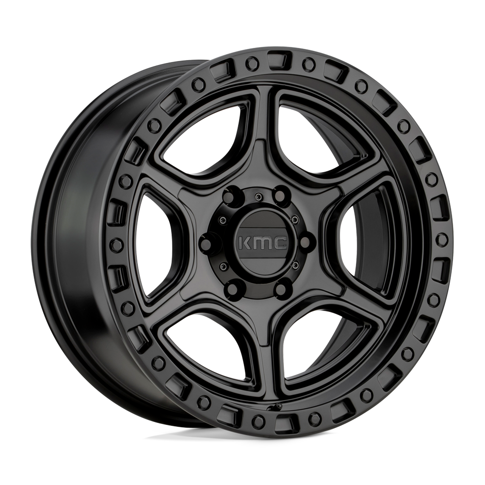 KMC KM539 PORTAL Satin Black 18x8.5 +18 5x150mm 110.1mm - WheelWiz