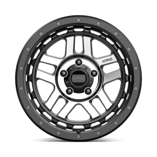 KMC KM540 RECON Satin Black Machined 18x8.5 0 5x127mm 78.1mm - Wheelwiz