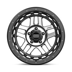 KMC KM540 RECON Satin Black Machined 18x8.5 0 5x127mm 78.1mm - Wheelwiz