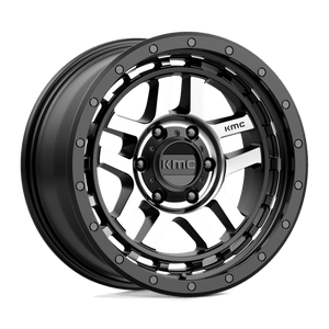 KMC KM540 RECON Satin Black Machined 18x8.5 0 6x135mm 87.1mm - Wheelwiz