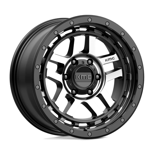 KMC KM540 RECON Satin Black Machined 18x8.5 0 6x135mm 87.1mm - Wheelwiz