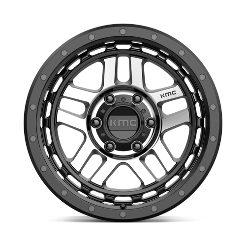 KMC KM540 RECON Satin Black Machined 18x8.5 0 6x120mm 66.9mm - Wheelwiz