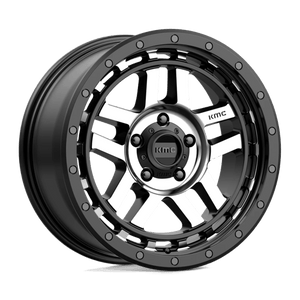 KMC KM540 RECON Satin Black Machined 18x8.5 +18 5x150mm 110.1mm - Wheelwiz