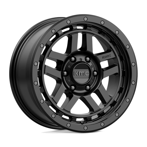 KMC KM540 RECON Satin Black 18x8.5 +18 6x120mm 66.9mm - Wheelwiz