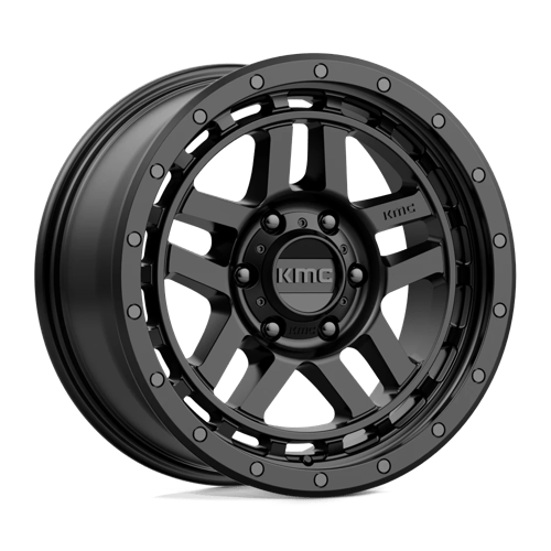 KMC KM540 RECON Satin Black 18x8.5 +18 6x114.3mm 66.1mm - Wheelwiz