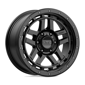 KMC KM540 RECON Satin Black 18x8.5 +18 6x114.3mm 66.1mm - Wheelwiz