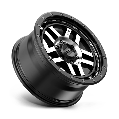 KMC KM540 RECON Satin Black Machined 17x8.5 +18 6x120mm 66.9mm - Wheelwiz