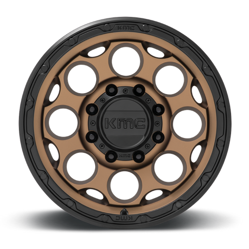KMC KM541 DIRTY HARRY Matte Bronze W/ Black Lip 17x8.5 0 8x165.1mm 125.1mm