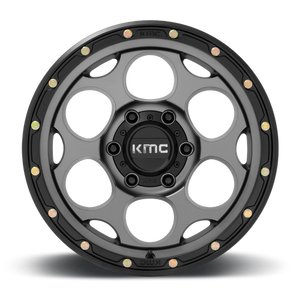 KMC KM541 DIRTY HARRY Satin Gray W/ Black Lip 17x8.5 0 8x165.1mm 125.1mm