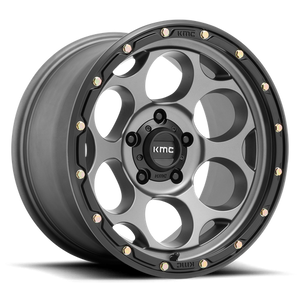 KMC KM541 DIRTY HARRY Satin Gray W/ Black Lip 20x9 0 5x127mm 71.5mm