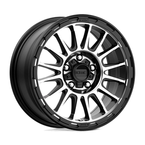 KMC KM542 IMPACT Satin Black Machined 16x7 +30 5x110mm 72.6mm - Wheelwiz