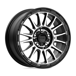 KMC KM542 IMPACT Satin Black Machined 17x8 +20 6x139.7mm 106.1mm - Wheelwiz