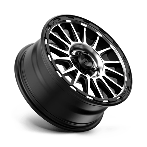 KMC KM542 IMPACT Satin Black Machined 17x8 +38 5x108mm 72.6mm - Wheelwiz