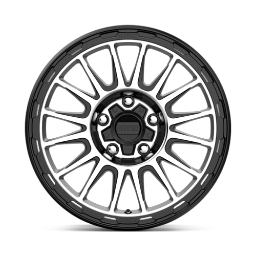 KMC KM542 IMPACT Satin Black Machined 17x9 +18 6x139.7mm 106.1mm