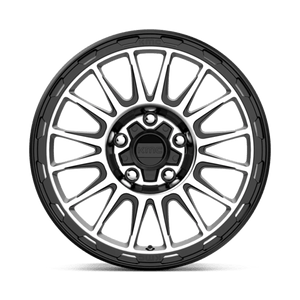 KMC KM542 IMPACT Satin Black Machined 17x8 +38 5x108mm 72.6mm - Wheelwiz