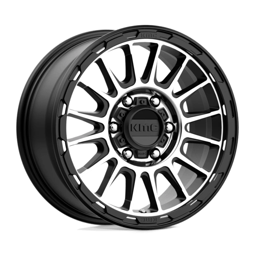 KMC KM542 IMPACT Satin Black Machined 16x8 0 6x139.7mm 106.1mm - Wheelwiz