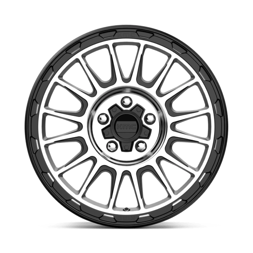KMC KM542 IMPACT Satin Black Machined 17x8 +35 5x114.3mm 72.6mm - Wheelwiz