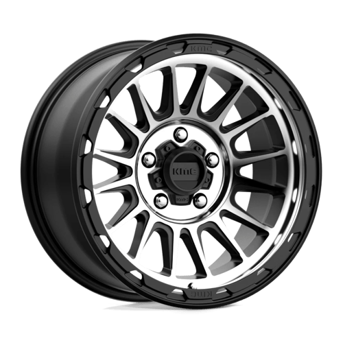 KMC KM542 IMPACT Satin Black Machined 17x8.5 0 5x127mm 71.5mm - Wheelwiz
