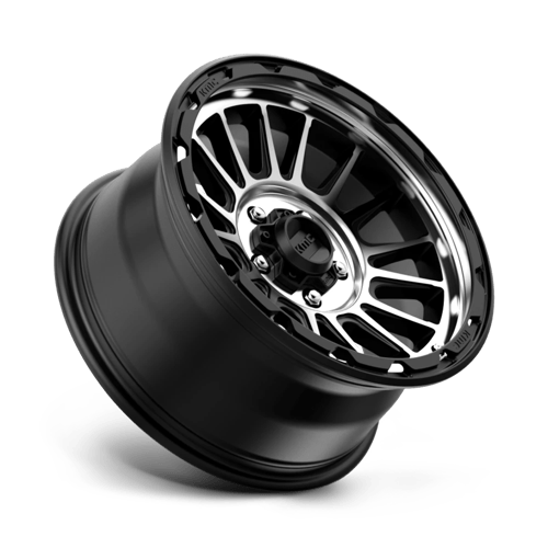 KMC KM542 IMPACT Satin Black Machined 17x8.5 0 5x127mm 71.5mm - Wheelwiz