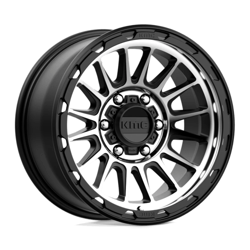 KMC KM542 IMPACT Satin Black Machined 17x8.5 0 6x139.7mm 106.1mm - Wheelwiz