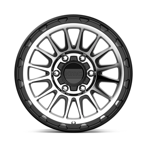 KMC KM542 IMPACT Satin Black Machined 17x8.5 0 6x139.7mm 106.1mm - Wheelwiz
