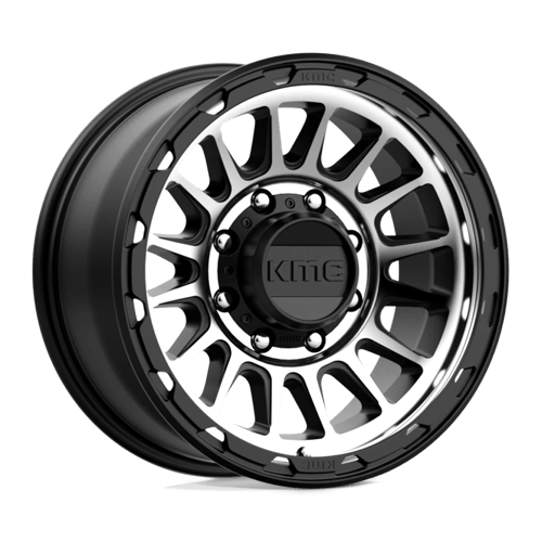 KMC KM542 IMPACT Satin Black Machined 17x8.5 0 8x170mm 125.1mm - Wheelwiz