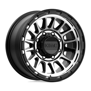 KMC KM542 IMPACT Satin Black Machined 17x8.5 0 8x180mm 124.2mm - Wheelwiz