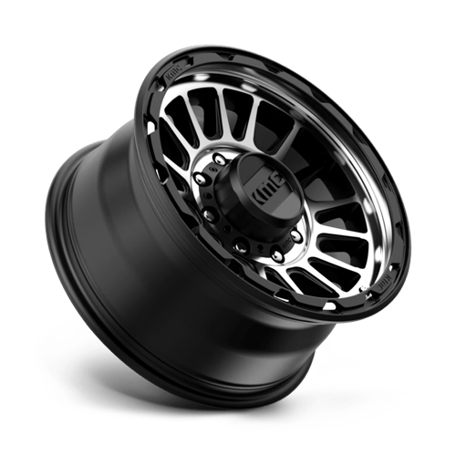 KMC KM542 IMPACT Satin Black Machined 17x8.5 0 8x180mm 124.2mm - Wheelwiz