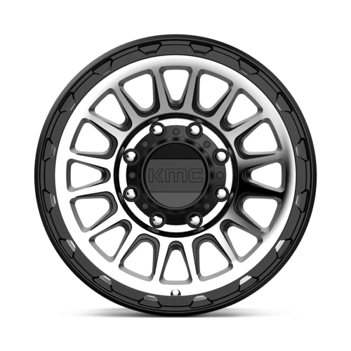 KMC KM542 IMPACT Satin Black Machined 17x8.5 0 8x180mm 124.2mm - Wheelwiz