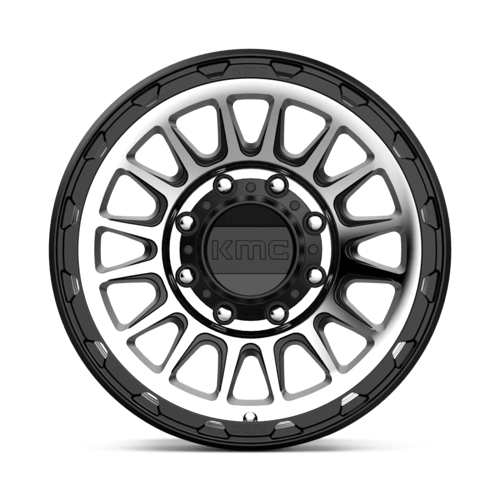 KMC KM542 IMPACT Satin Black Machined 17x8.5 0 8x180mm 124.2mm - Wheelwiz