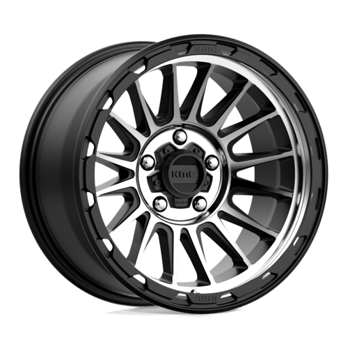 KMC KM542 IMPACT Satin Black Machined 17x8 +38 5x108mm 72.6mm
