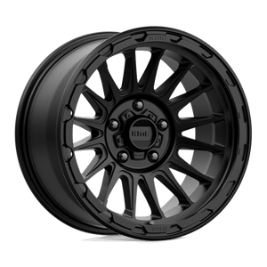KMC KM542 IMPACT Satin Black 17x9 -12 5x127mm 71.5mm - Wheelwiz