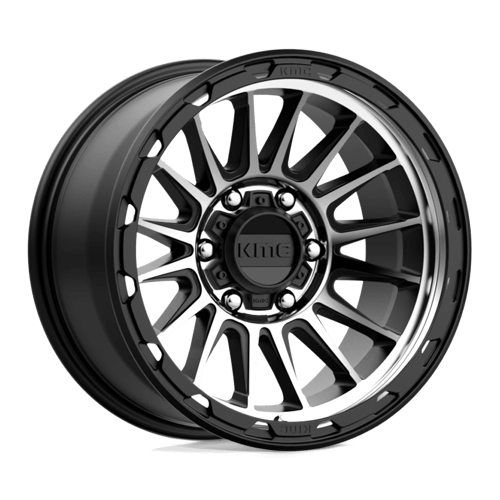 KMC KM542 IMPACT Satin Black Machined 17x9 -12 6x139.7mm 106.1mm - Wheelwiz