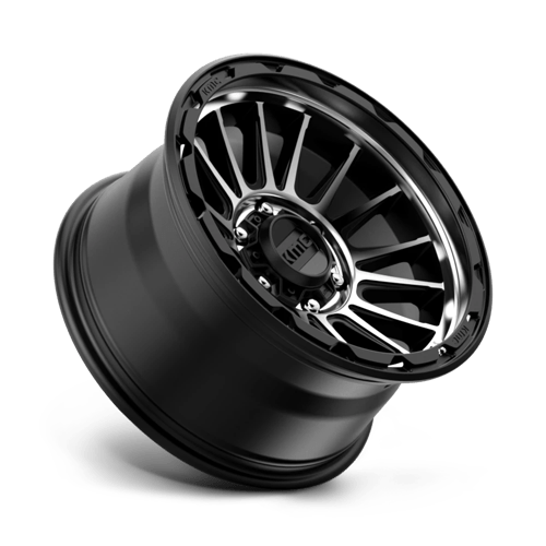 KMC KM542 IMPACT Satin Black Machined 17x9 -12 6x139.7mm 106.1mm - Wheelwiz