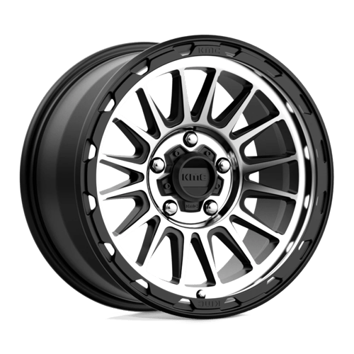KMC KM542 IMPACT Satin Black Machined 17x9 +18 5x127mm 71.5mm - Wheelwiz