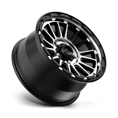 KMC KM542 IMPACT Satin Black Machined 17x9 +18 5x127mm 71.5mm - Wheelwiz