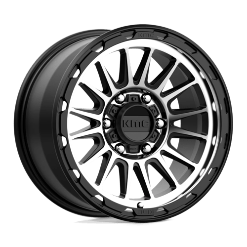 KMC KM542 IMPACT Satin Black Machined 17x9 +18 6x139.7mm 106.1mm - Wheelwiz