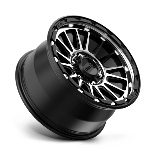 KMC KM542 IMPACT Satin Black Machined 17x9 +18 6x139.7mm 106.1mm - Wheelwiz