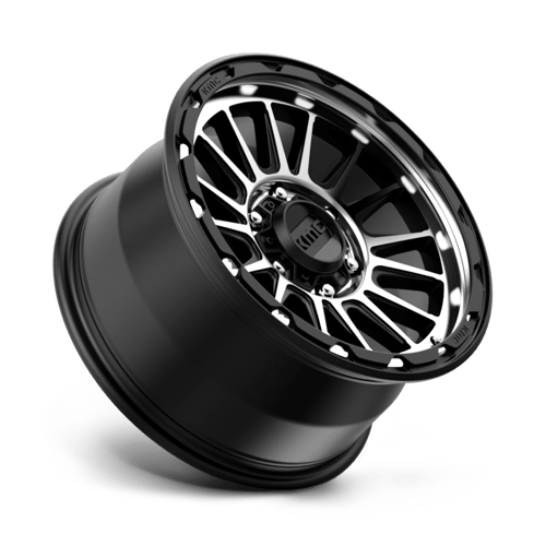 KMC KM542 IMPACT Satin Black Machined 17x9 +18 6x139.7mm 106.1mm