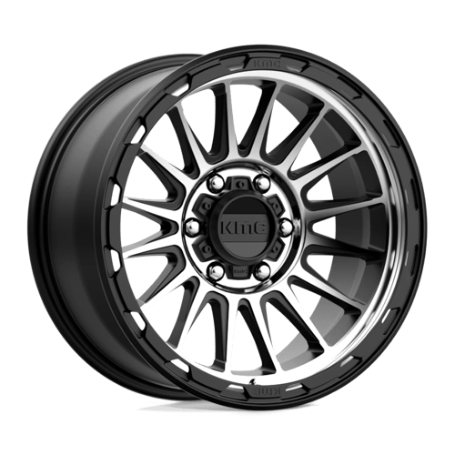 KMC KM542 IMPACT Satin Black Machined 17x9 +18 6x139.7mm 106.1mm