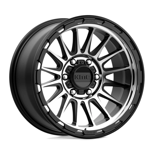 KMC KM542 IMPACT Satin Black Machined 18x9 0 6x139.7mm 106.1mm - Wheelwiz