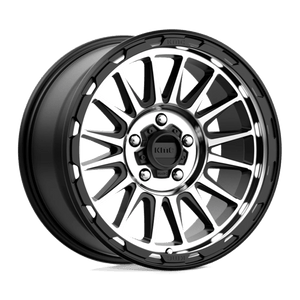 KMC KM542 IMPACT Satin Black Machined 18x9 +18 5x127mm 71.5mm - Wheelwiz