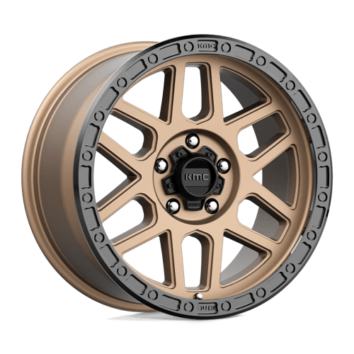 KMC KM544 MESA Matte Bronze W/ Black Lip 18x9 +18 5x127mm 71.5mm - Wheelwiz