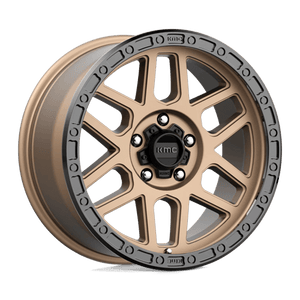 KMC KM544 MESA Matte Bronze W/ Black Lip 18x9 +18 5x127mm 71.5mm - Wheelwiz