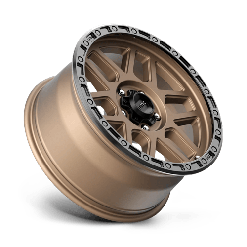 KMC KM544 MESA Matte Bronze W/ Black Lip 18x9 +25 5x150mm 110.1mm - Wheelwiz